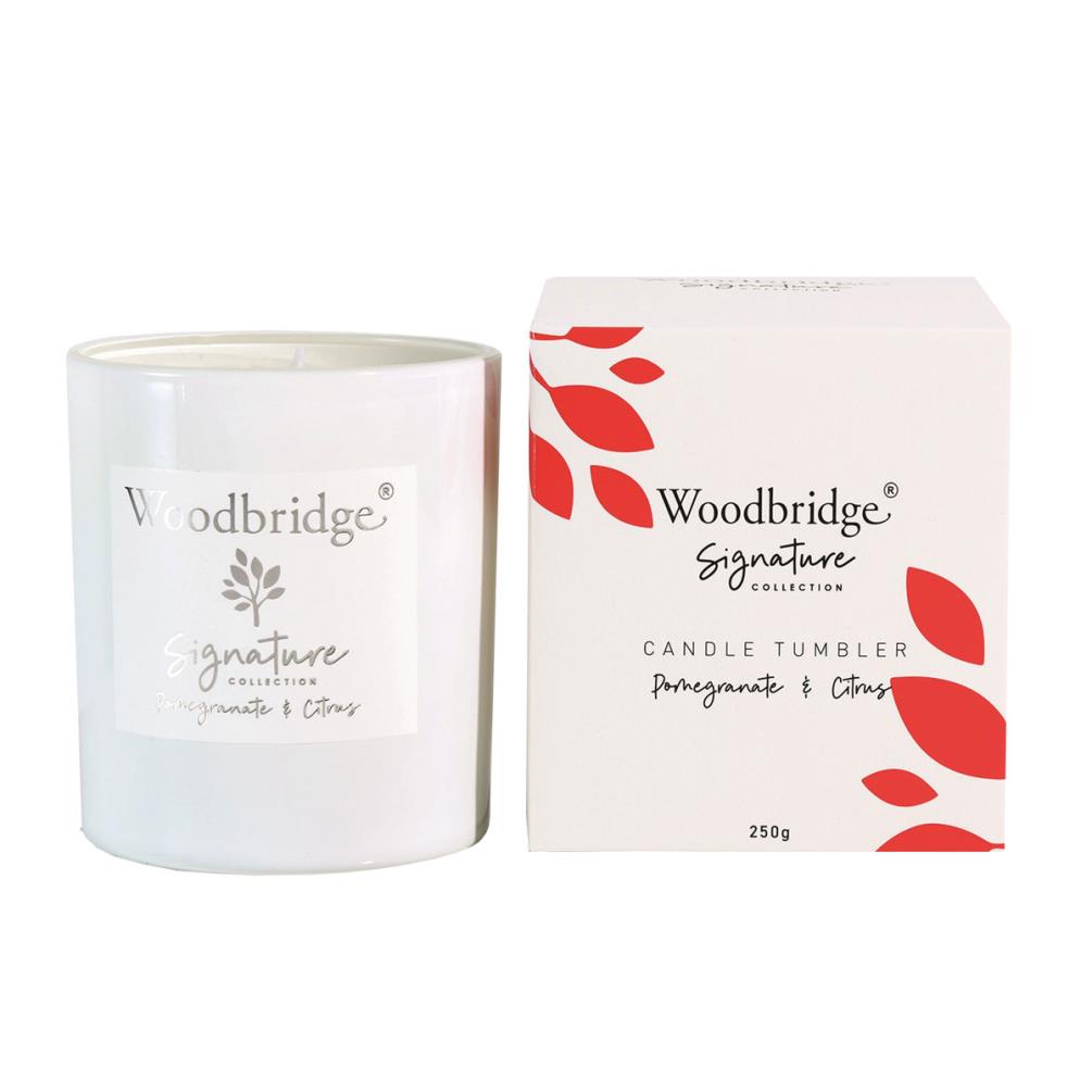 Woodbridge Pomegranate & Citrus Boxed Tumbler Candle £8.99